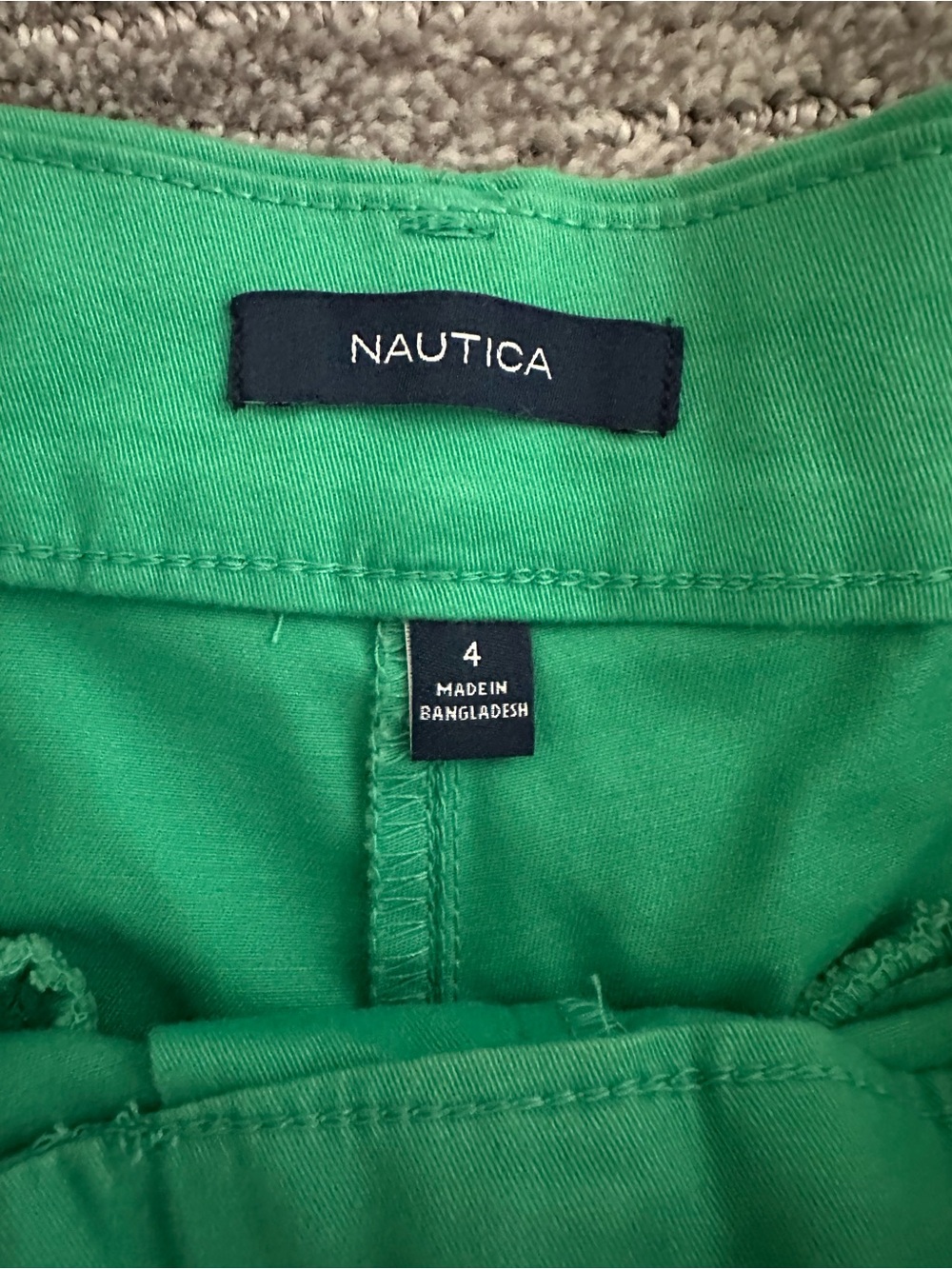 NWT Nautica Women's Green Chino Shorts Size 4 - Picture 4 of 7